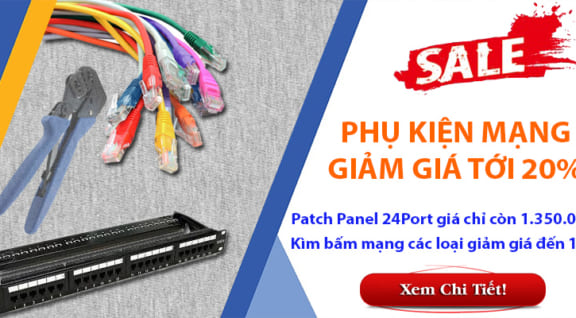 Patch Panel chính hãng 24 port giá chỉ từ 1.350.000đ