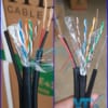 Cáp mạng cat5e FTP + 2C HDPRO Outdoor lõi Đồng