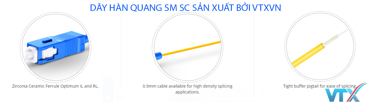 Dây hàn quang Single mode SC