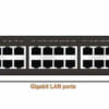 Switch mạng PoE DrayTek VigorSwitch P1280