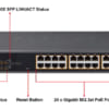 Switch mạng PoE PLANET GS-4210-24P2S