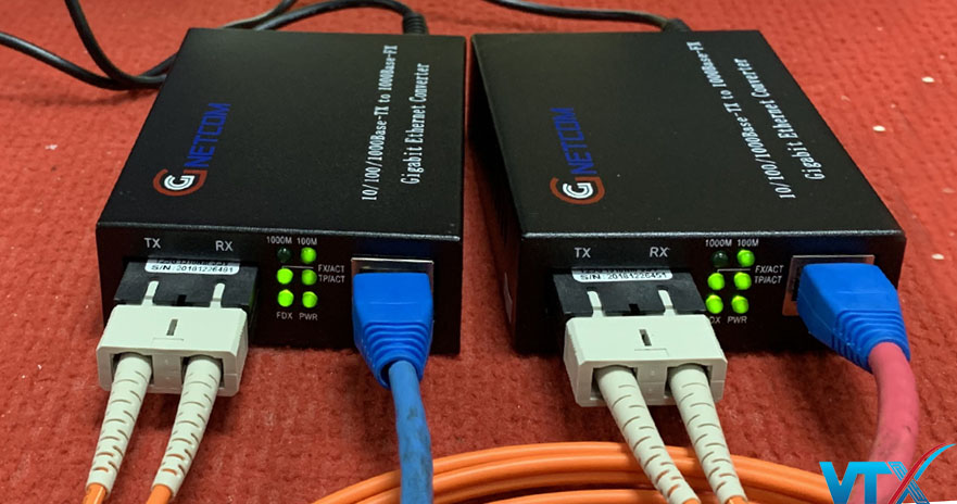 Converter quang 2 sợi 10/100/1000Mbps