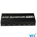 Bộ gộp chia HDMI Splitter 2×4