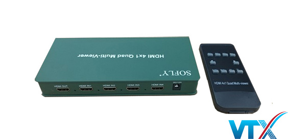 Bộ gộp HDMI SOFLY 4×1 Quad Multi-viewer