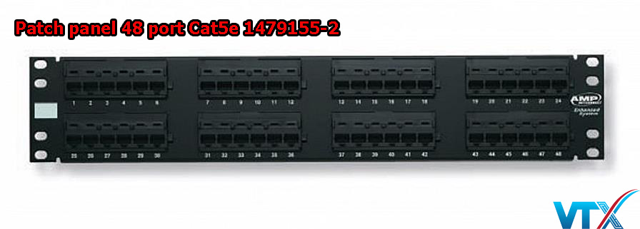 Patch panel 48 port Cat5e Commscope