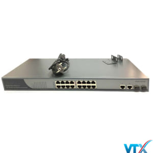 Switch 16 cổng PoE + 2 cổng SFP