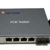 Switch quang PoE 4 LAN +1 port SC
