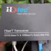 Converter quang 1 sợi+4 POE 100M