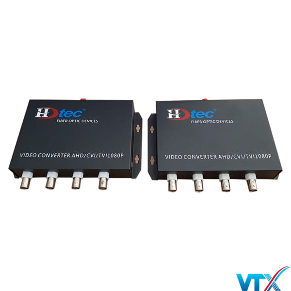 Media converter quang 4 port 1080p hdtec