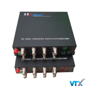 Media converter quang 8 port 1080p rs485 hdtec