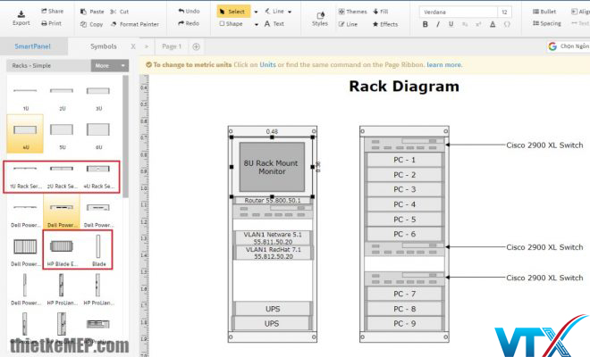 Cách bố trí thiết bị trong tủ rack sao cho hợp lý, đúng kỹ thuật?