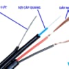 Cáp quang kèm nguồn 2FO HDPRO ngoài trời | PN: GYXTC8Y