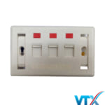 Mặt ổ cắm mạng âm tường COMMSCOPE/AMP 3 port