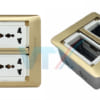 Ổ cắm âm sàn Sino Amigo màu đồng SFP-2B