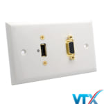 Ổ cắm âm sàn VGA + USB