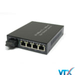 Converter Upcom 1Port 10100Base-TX+4Port RJ45