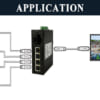 Switch công nghiệp Upcom 4 port RJ45 + 1 port SC | PN:IES405-F