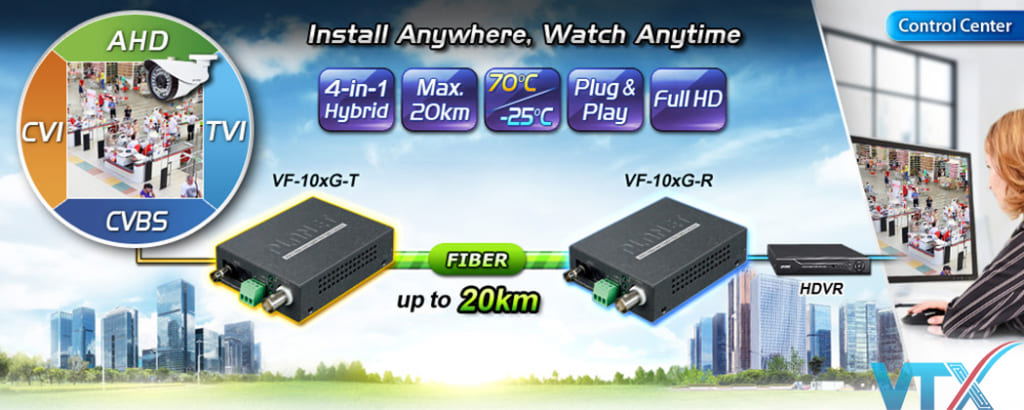 Media converter quang Planet VF-101G-KIT