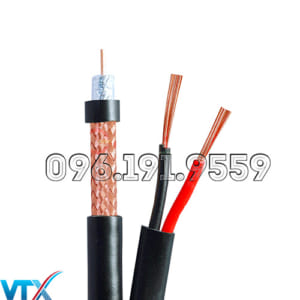 Cáp đồng trục kèm nguồn HDPRO RG59 + 2C COPPER