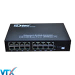 Converter quang HDTec 1Gb + 16 cổng RJ45