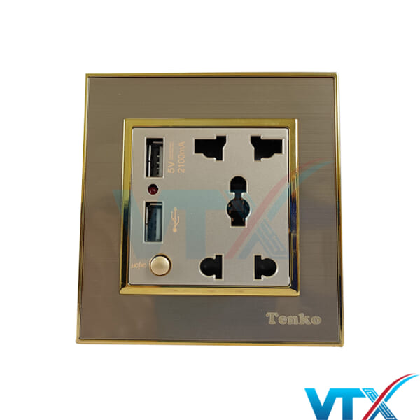 Ổ USB âm tường Tenko TK-F66-B9-45