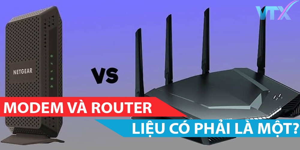 Modem và router có phải là một