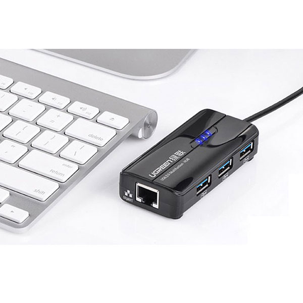 Bộ chia USB 3.0 ra 3 cổng USB và 1 cổng Lan Ugreen 20265