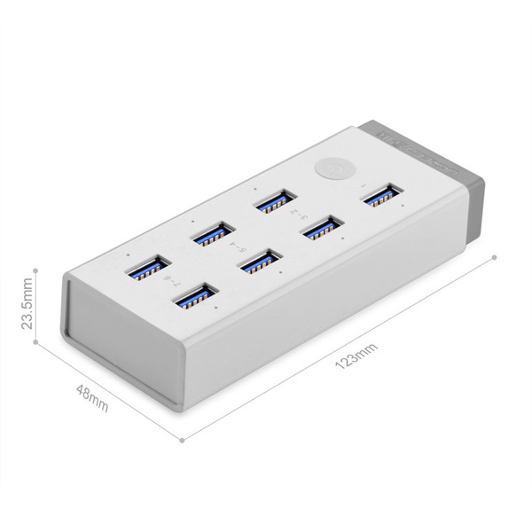 Bộ chia USB 3.0 ra 7 cổng Ugreen 20296
