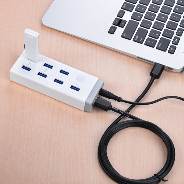 Bộ chia USB 3.0 ra 7 cổng Ugreen 20296