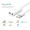 Cáp chuyển đổi USB 2.0 to 3.5mm Ugreen 30143