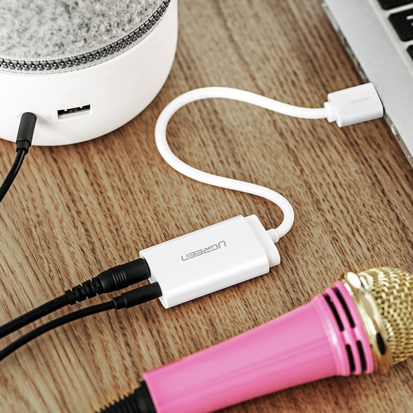 Cáp chuyển đổi USB 2.0 to 3.5mm Ugreen 30143
