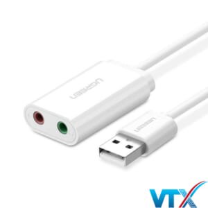 Cáp chuyển đổi USB 2.0 to 3.5mm Ugreen 30143