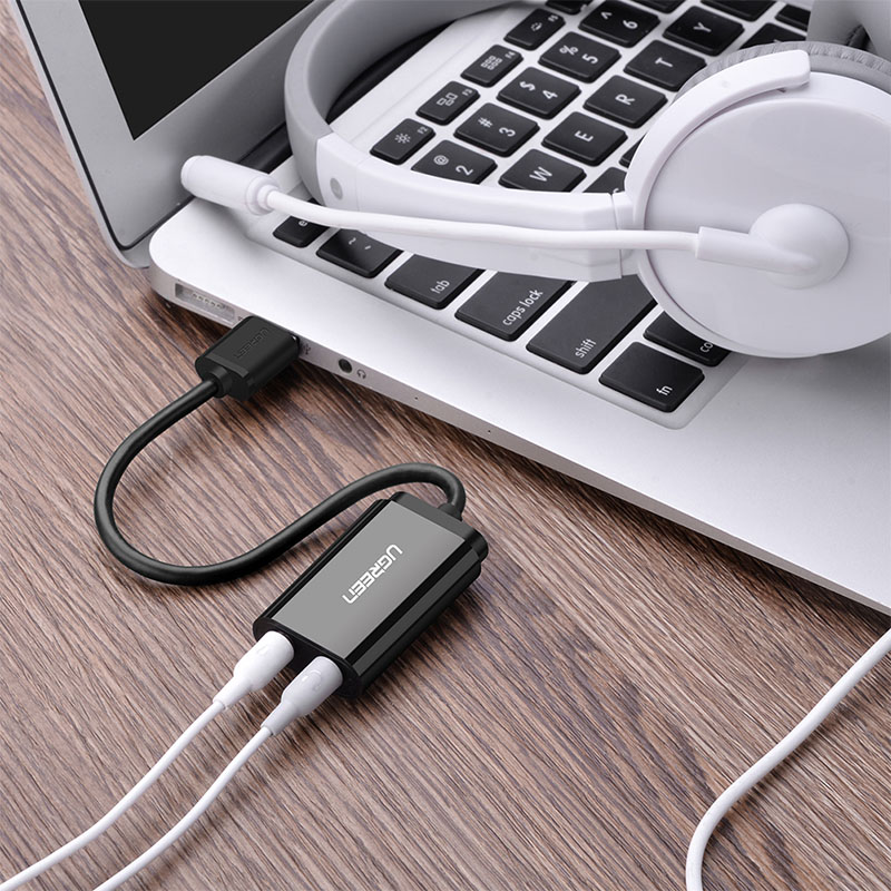 Cáp chuyển đổi USB 2.0 to 3.5mm Ugreen 30724