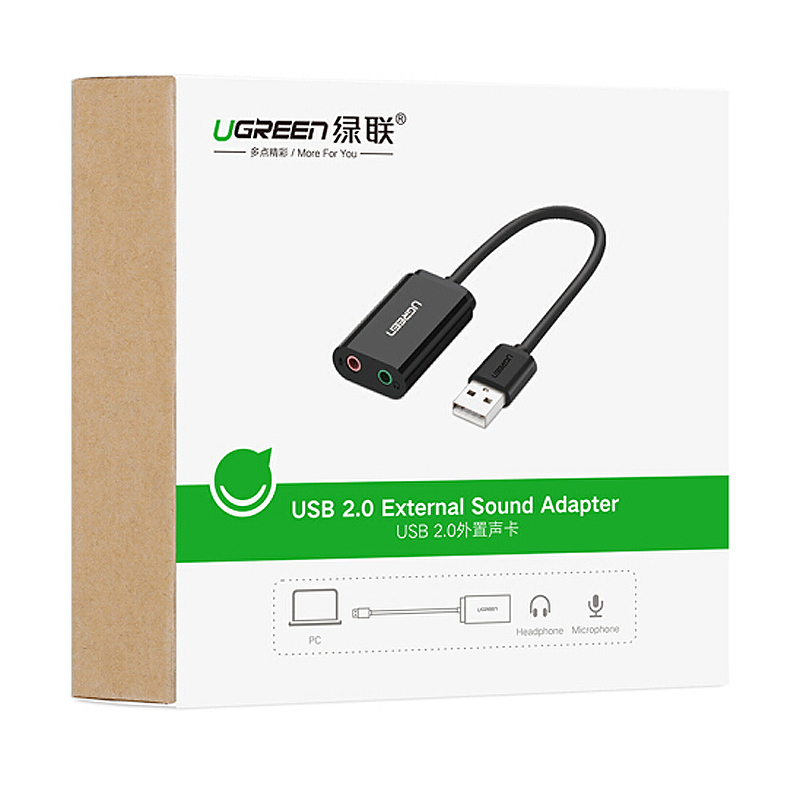 Cáp chuyển đổi USB 2.0 to 3.5mm Ugreen 30724