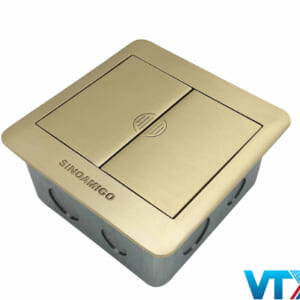 Ổ cắm âm sàn Sino Amigo màu đồng SFP-2B