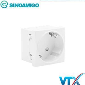 Ổ cắm điện jack tròn type 45 Sino Amigo F6