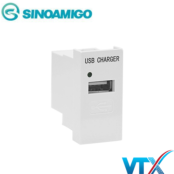 Ổ cắm sạc 1 cổng USB Sino Amigo F21-C2