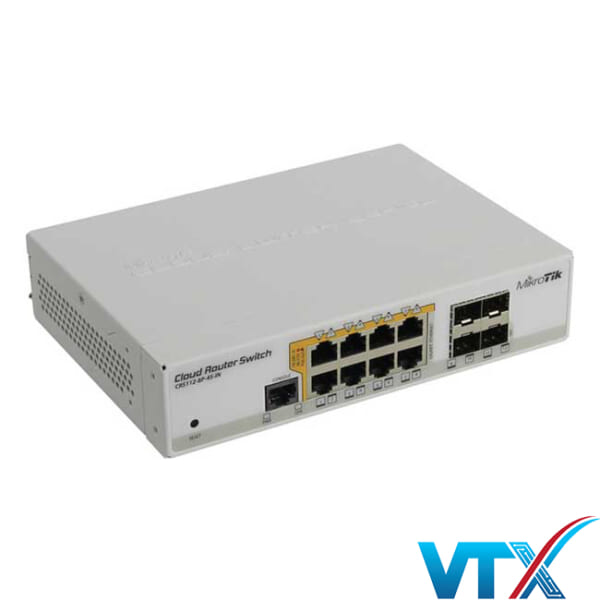 Switch MikroTik CRS112-8P-4S-IN