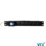 PDU 6 ổ cắm đa năng chuẩn 19 inch có Aptomat