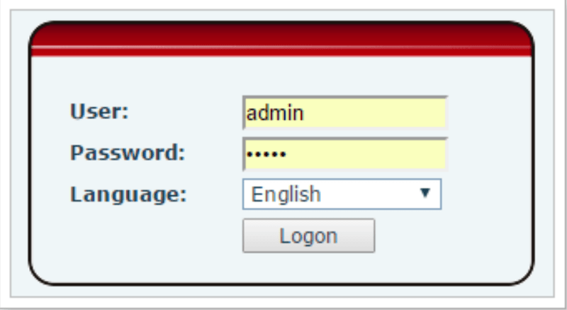 Đăng nhập vào web cấu hình tài khoản điện thoại IP Fanvil