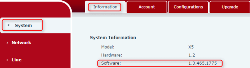 Kiểm tra thông tin phiên bản Firmware của điện thoại Fanvil