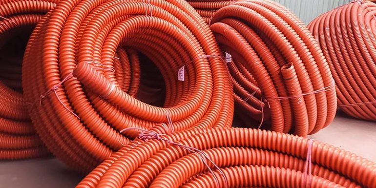 Với thiết kế gân xoắn, ống nhựa HDPE dễ dàng lắp đặt và linh họat