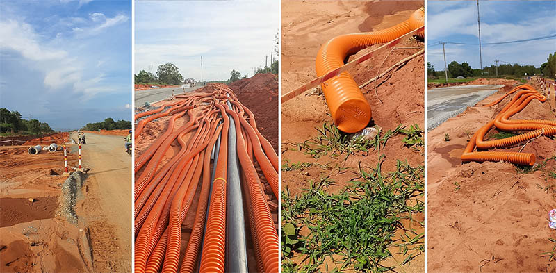 lắp đặt đường ống HDPE ngầm