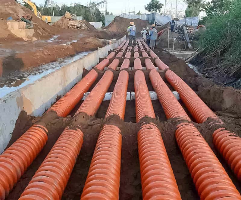Ống HDPE trong các công trình hạ tầng giao thông